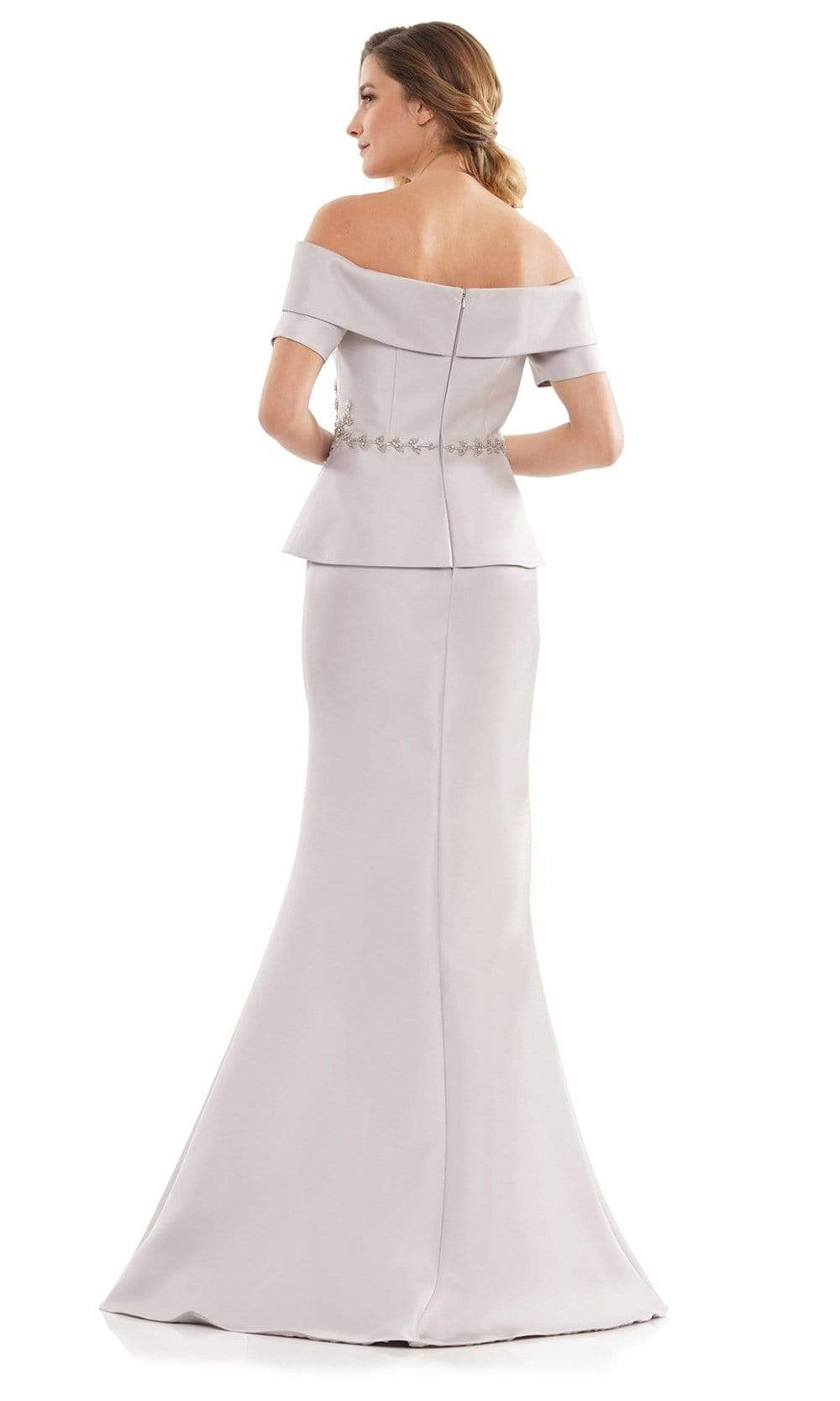 Marsoni by Colors - MV1144 Peplum Trumpet Evening Dress Mother of the Bride Dresses