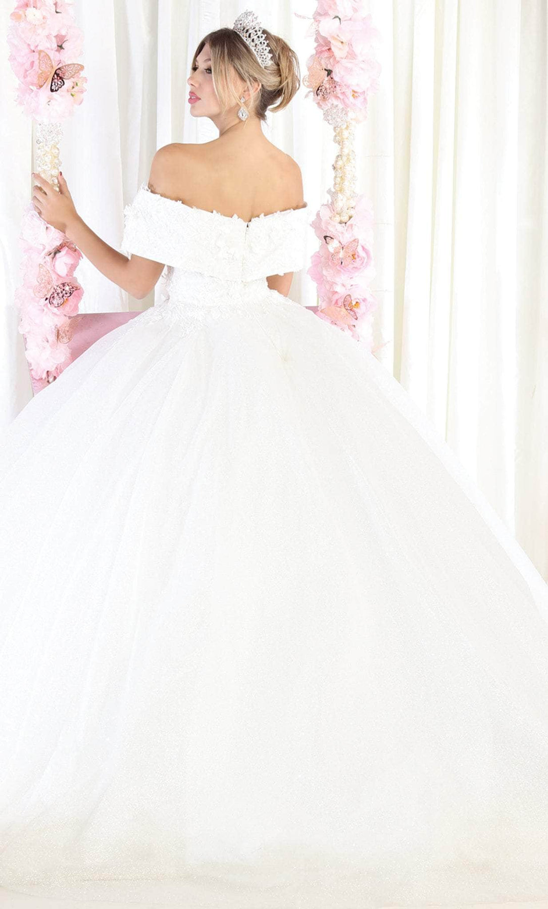 May Queen LK165 - Applique Quinceanera Ballgown Ball Gowns