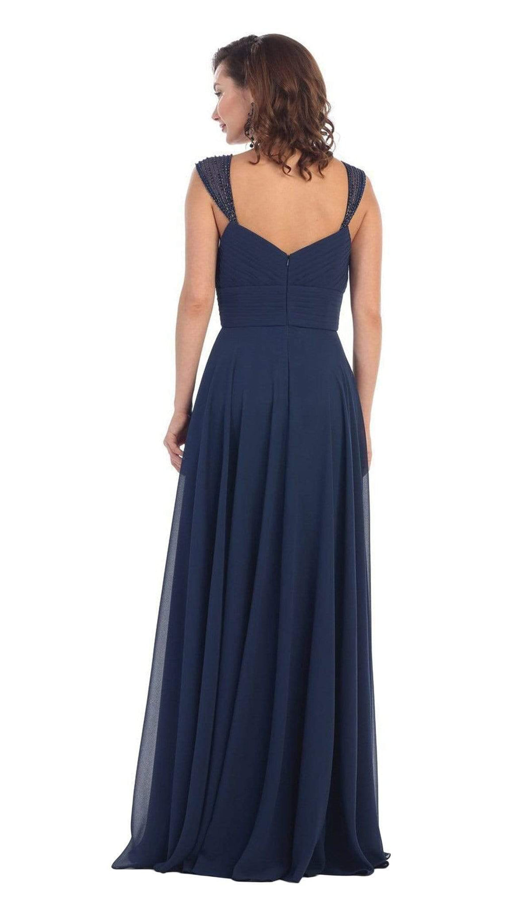 May Queen - MQ1275B Pleated Sweetheart A-line Evening Dress Bridesmaid Dresses