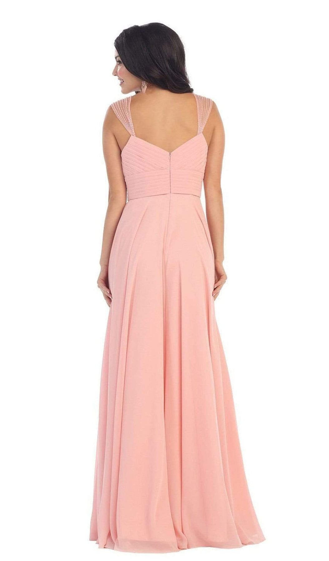 May Queen - MQ1275B Pleated Sweetheart A-line Evening Dress Bridesmaid Dresses
