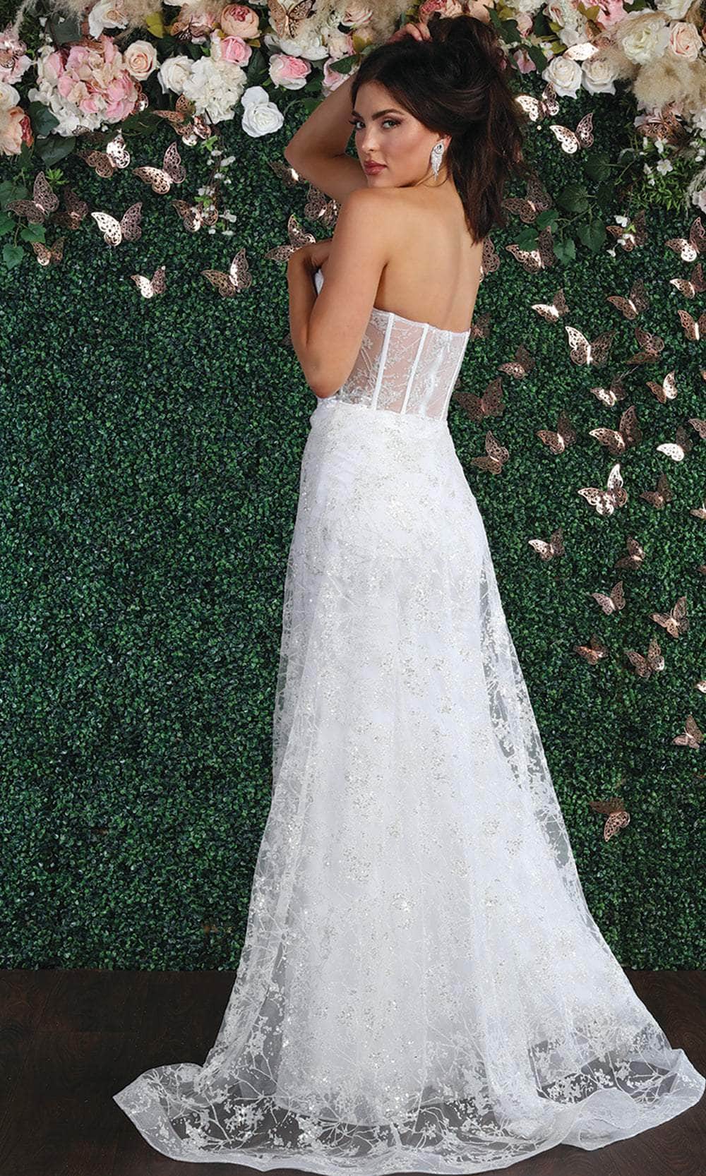 May Queen MQ1837 - Strapless Corset Bodice Sheath Gown Special Occasion Dress