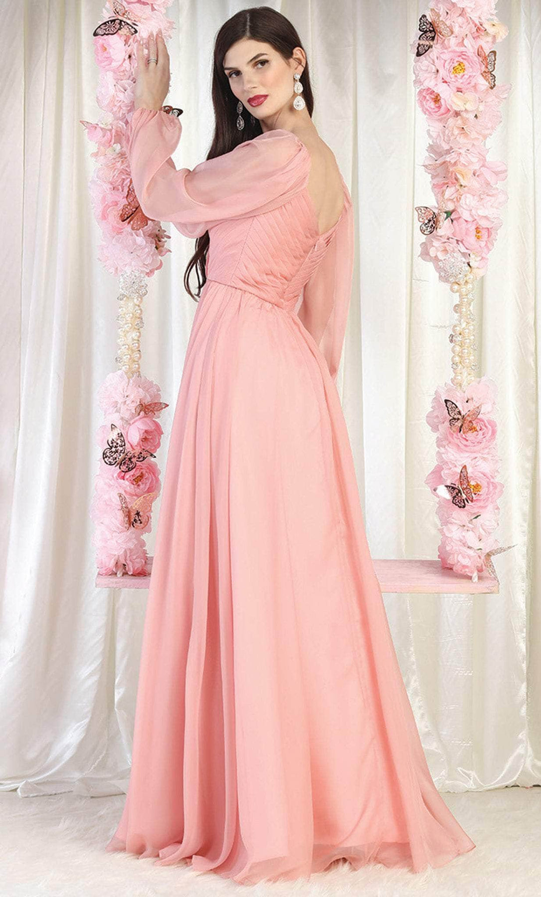 May Queen MQ1990 - Sweetheart Pleated Evening Gown Evening Dresses