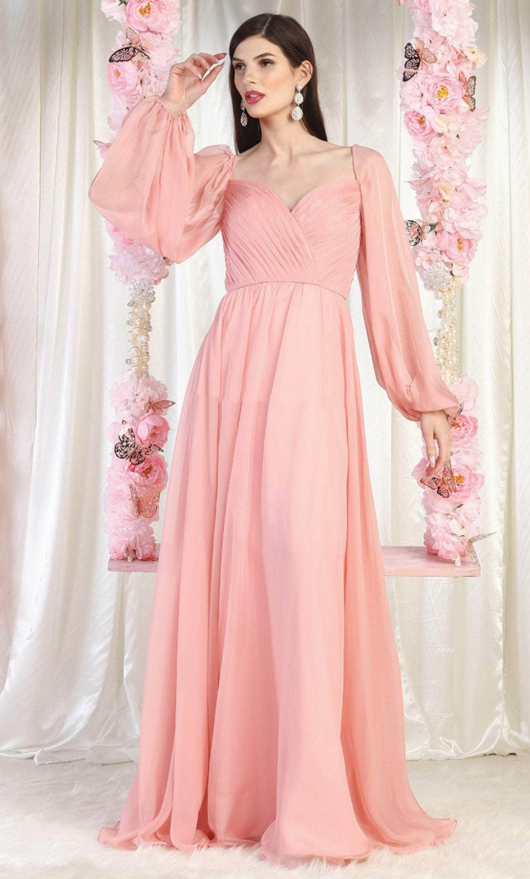 May Queen MQ1990 - Sweetheart Pleated Evening Gown Evening Dresses