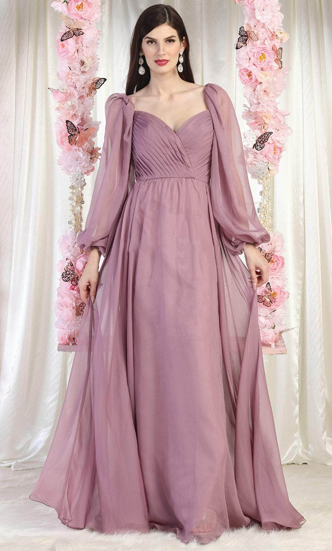 May Queen MQ1990 - Sweetheart Pleated Evening Gown Evening Dresses