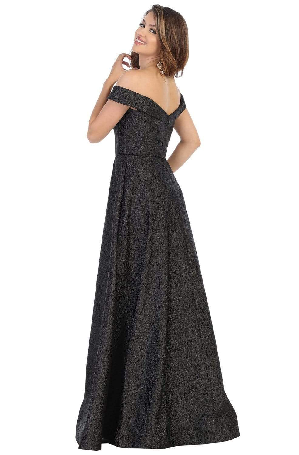 May Queen - RQ7793 Off-Shoulder Neck Ballgown Ball Gowns