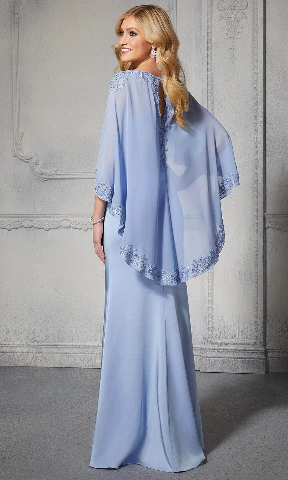 MGNY By Mori Lee 72401 - Embroidered V-Neck Evening Dress Evening Dresses