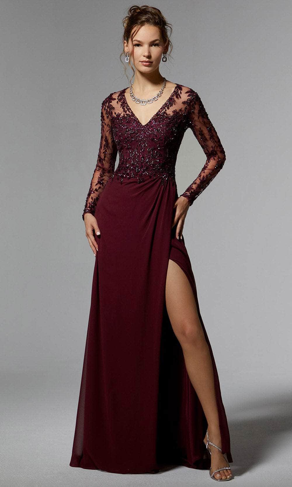MGNY By Mori Lee 72906 - Embroidered Bodice Evening Dress MGNY By Mori Lee 72906 - Embroidered Bodice Evening Dress