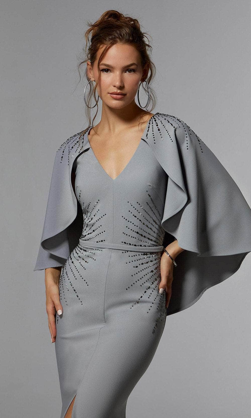 MGNY by Mori Lee 72914 - Cape Mermaid Evening Dress Prom Dress