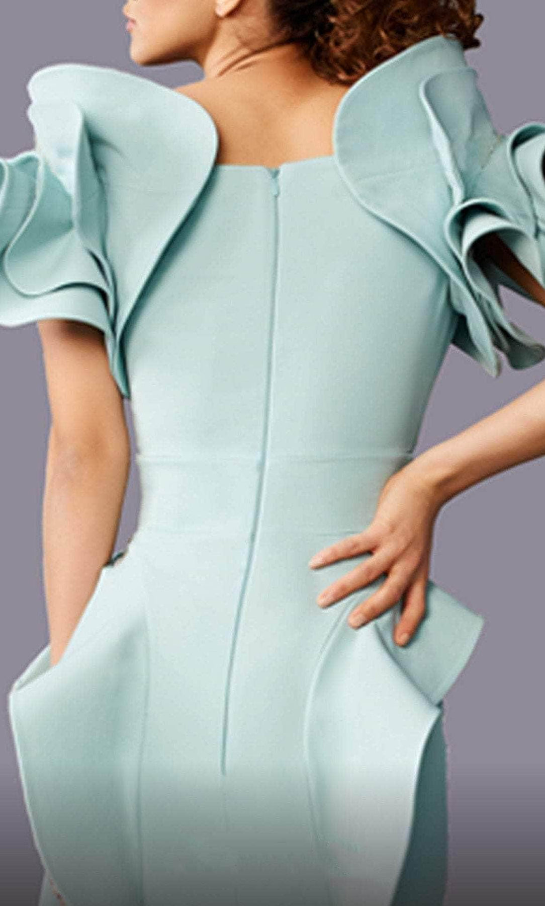 MNM Couture 2670 - Peplum Mermaid Evening Gown Evening Dresses