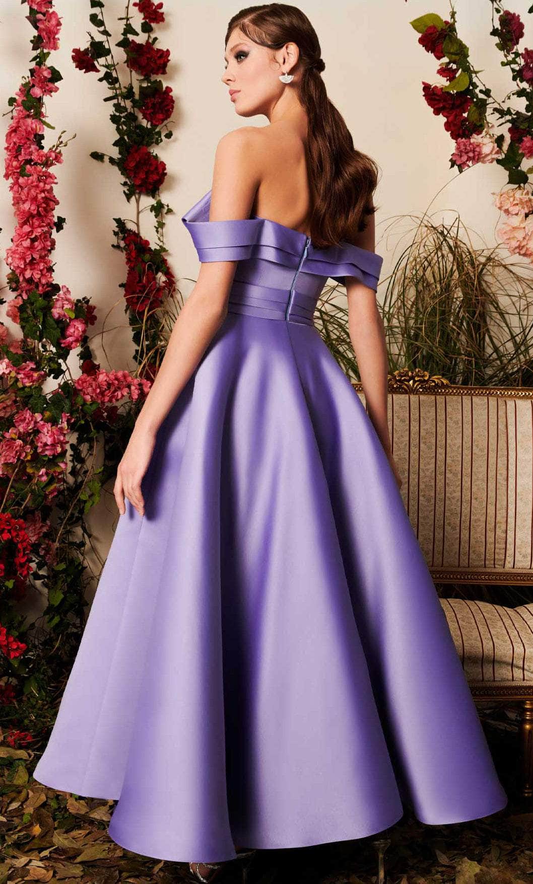 MNM COUTURE N0511 - Fall Off Strapped A-line Gown Sweet 16 Dresses