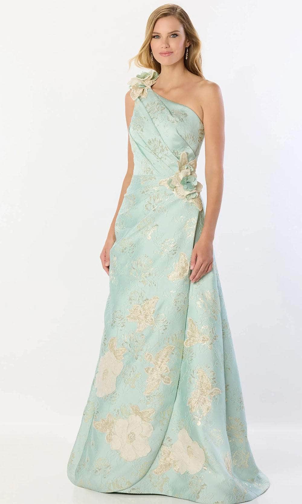 aqua and gold bridesmaid dresses Ethereal Aqua and Gold Bridesmaid Dresses