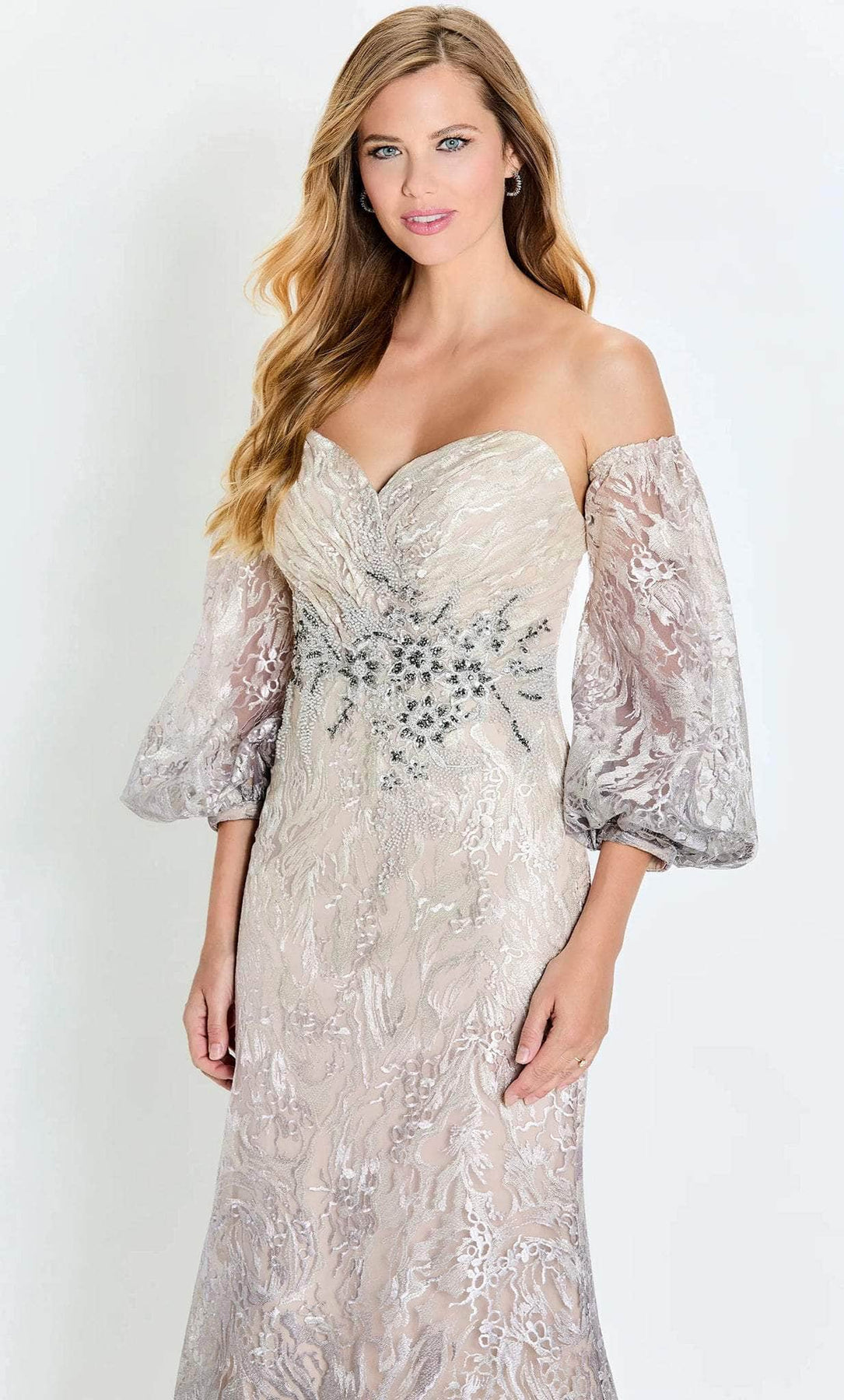 Montage by Mon Cheri M523 - Embroidered Gown