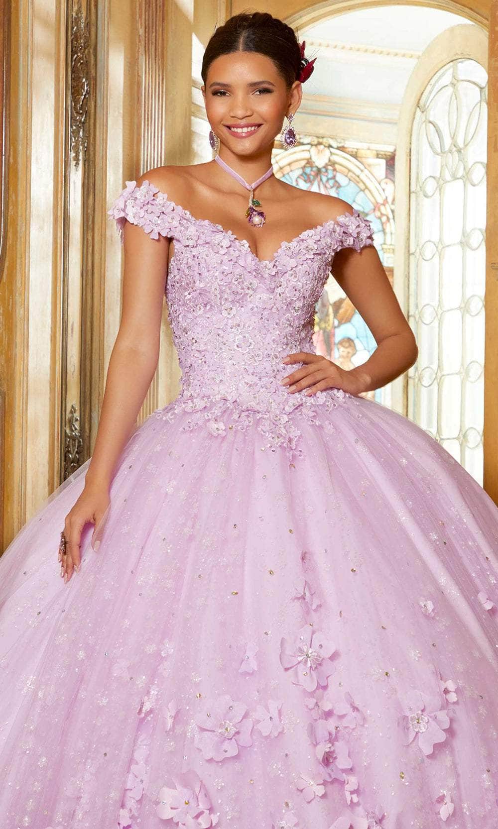 Mori Lee 34063 - 3D Florals Quinceanera Ballgown Quinceanera Dresses