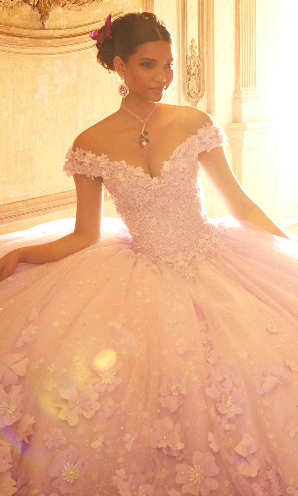 Mori Lee 34063 - 3D Florals Quinceanera Ballgown Quinceanera Dresses