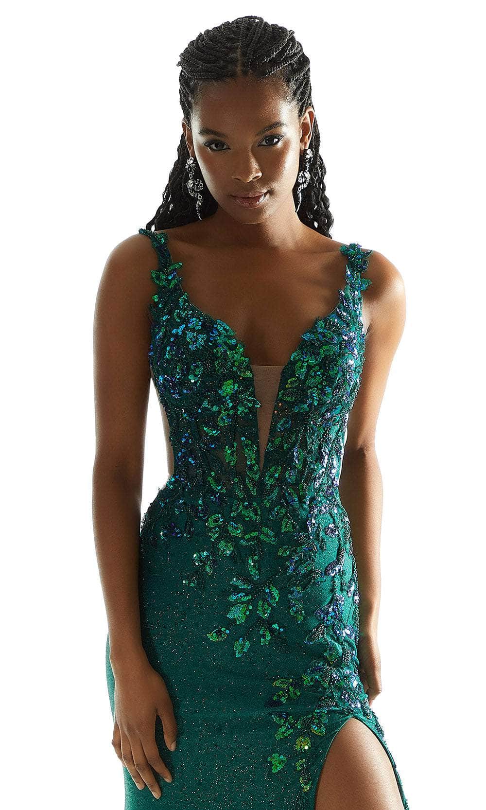 Mori Lee 49045 - Corset Slit Prom Dress Prom Dress