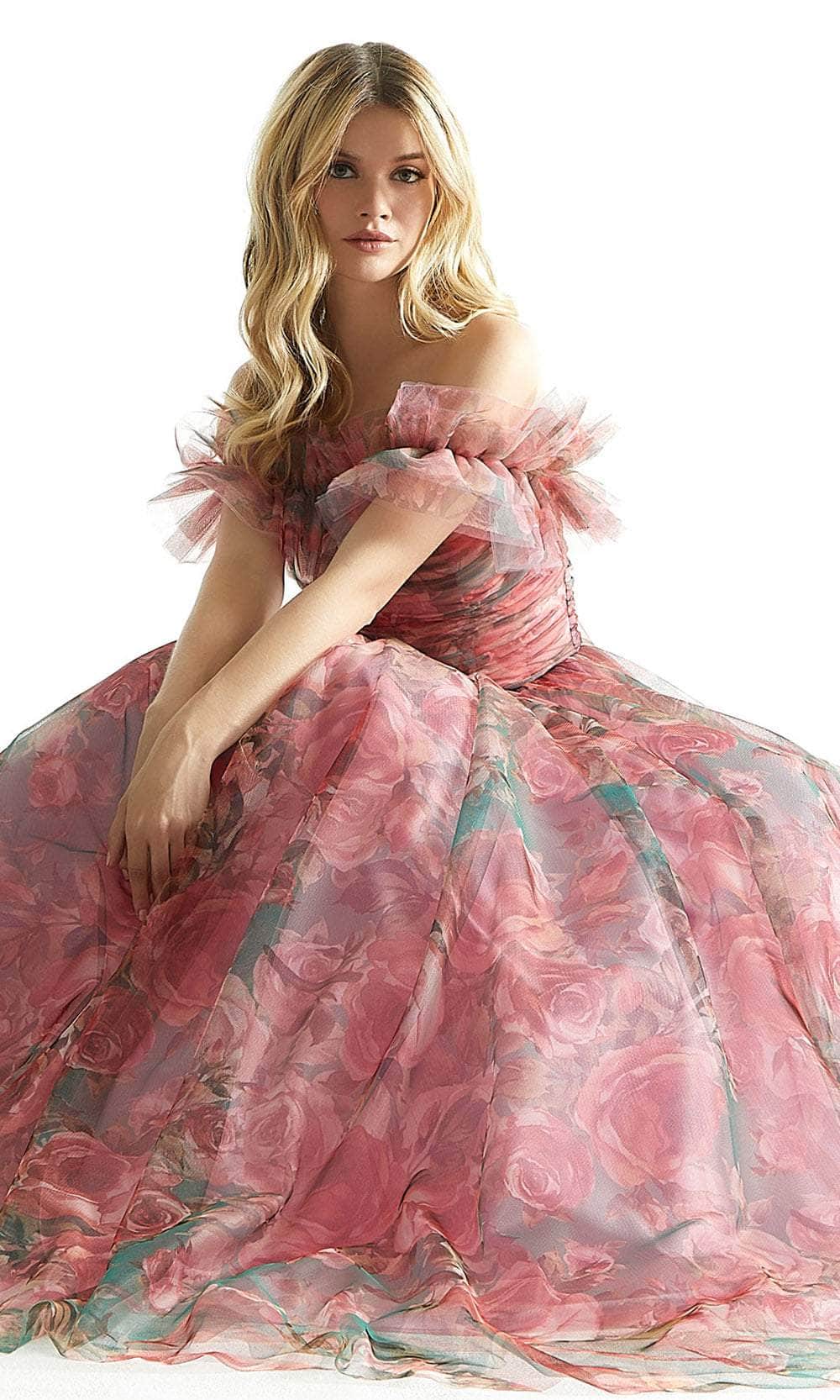 Mori Lee 49057 - Ruffled Off-Shoulder Prom Dress Prom Dress