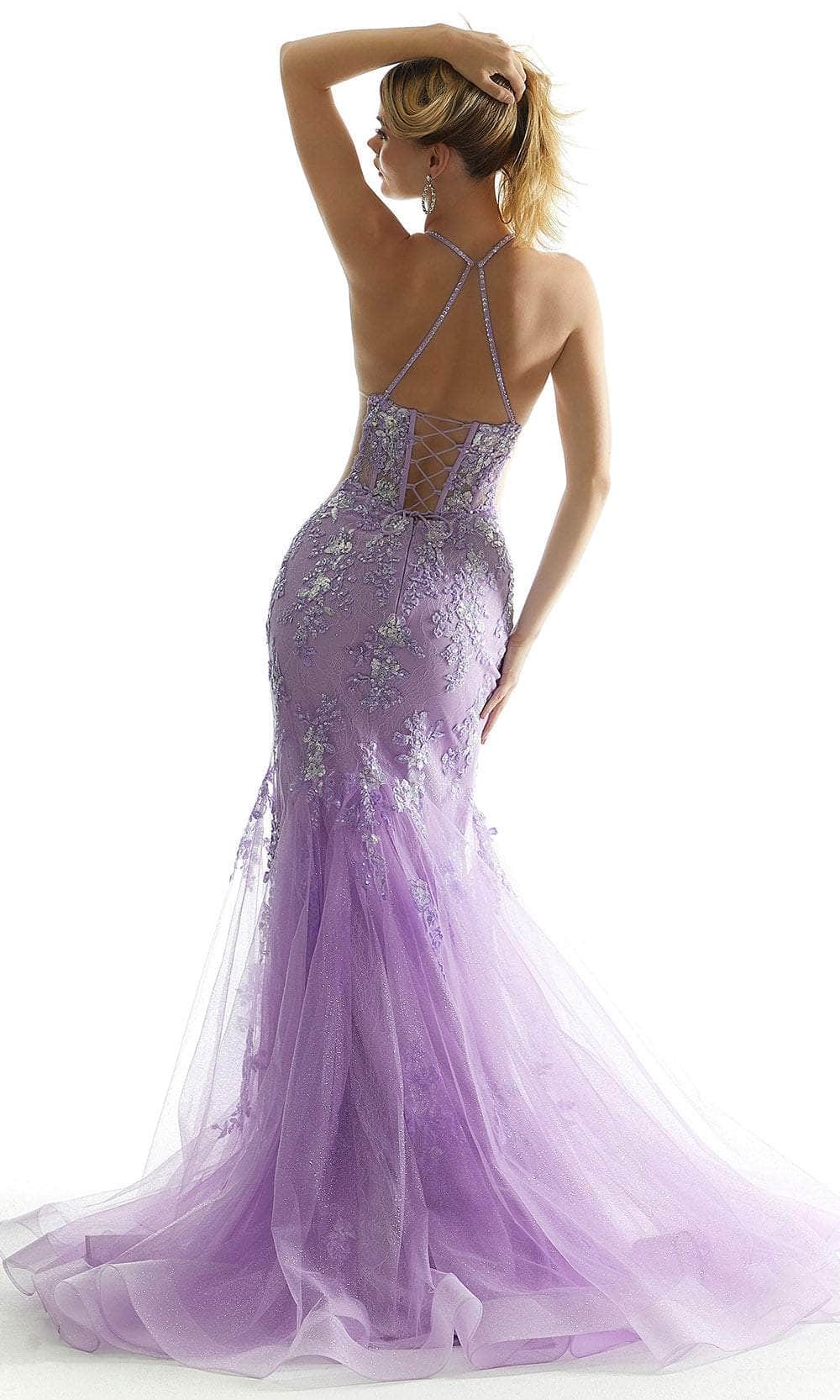 Mori Lee 49073 - Floral Sequin Prom Dress Prom Dress