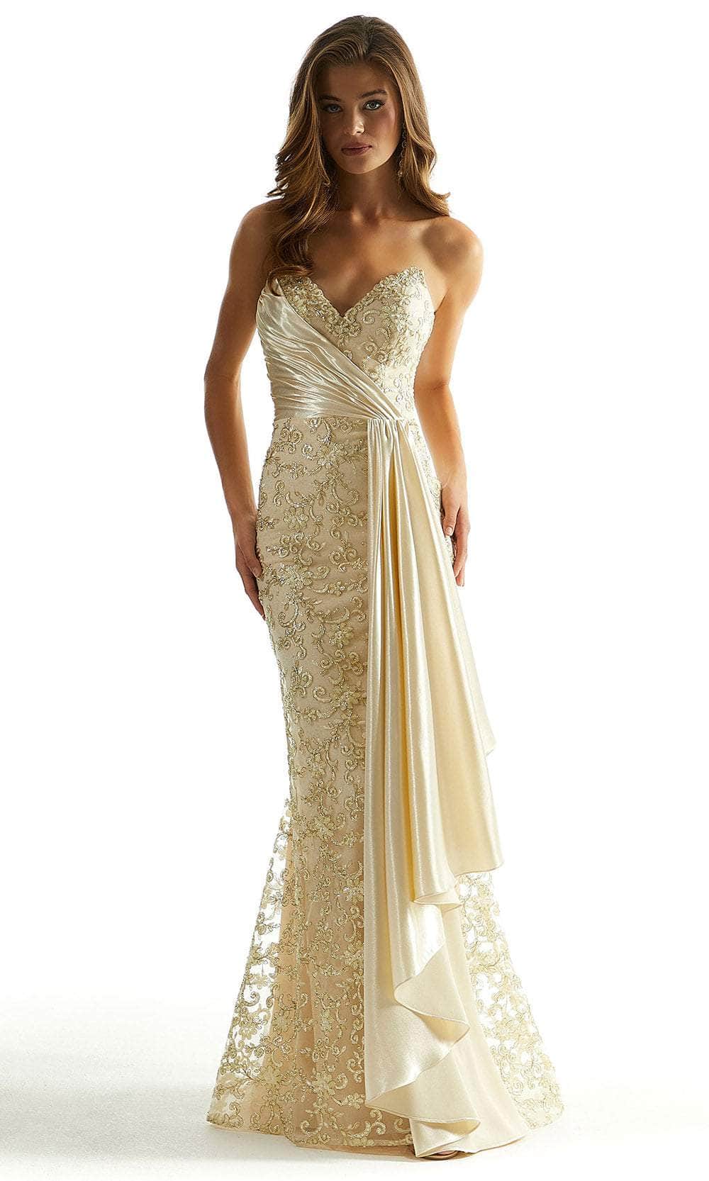 Mori Lee 49082 - Sweetheart Neck Strapless Gown Prom Dress