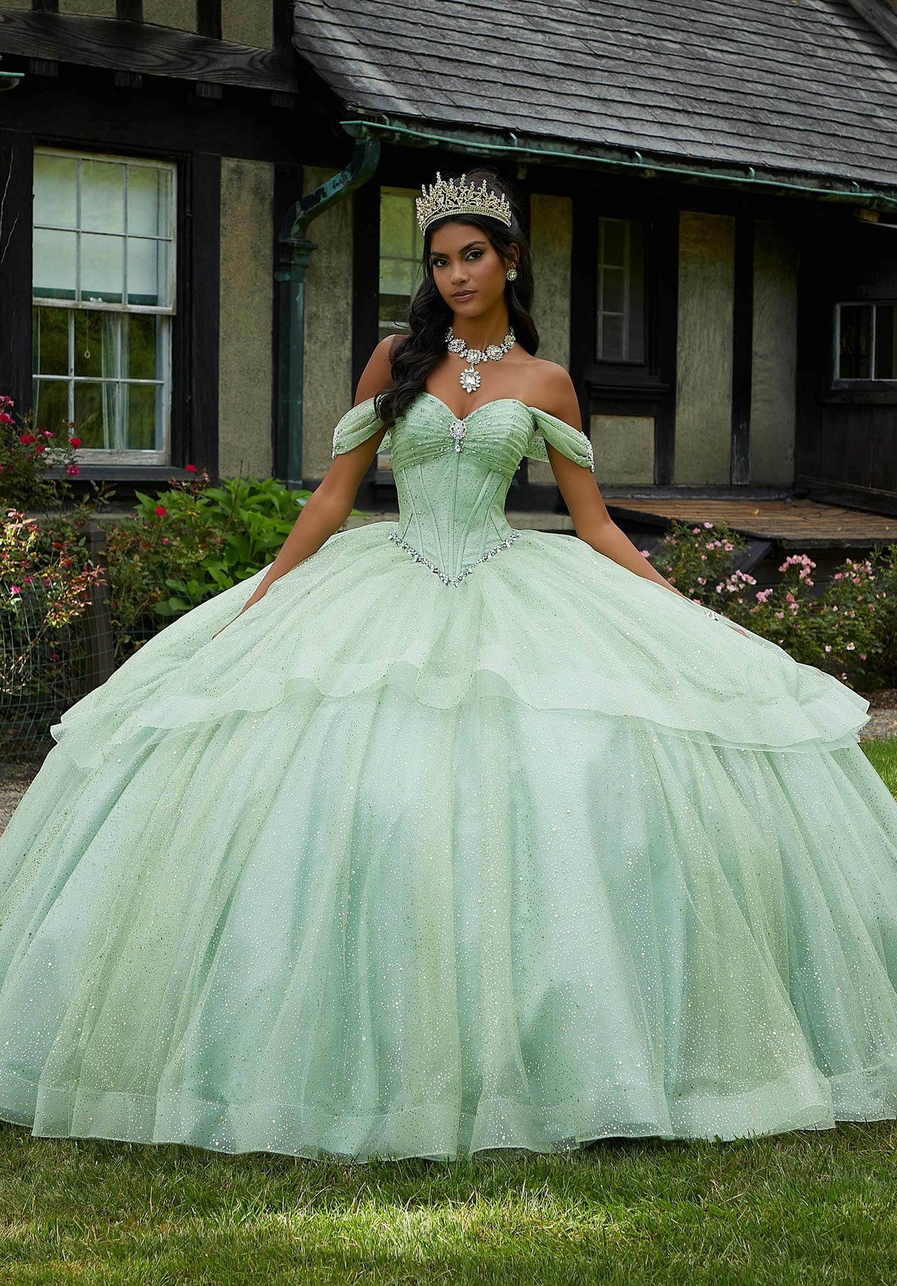 Mori Lee 60193 - Brooch Accented Sweetheart Neck Ballgown Ball Gown