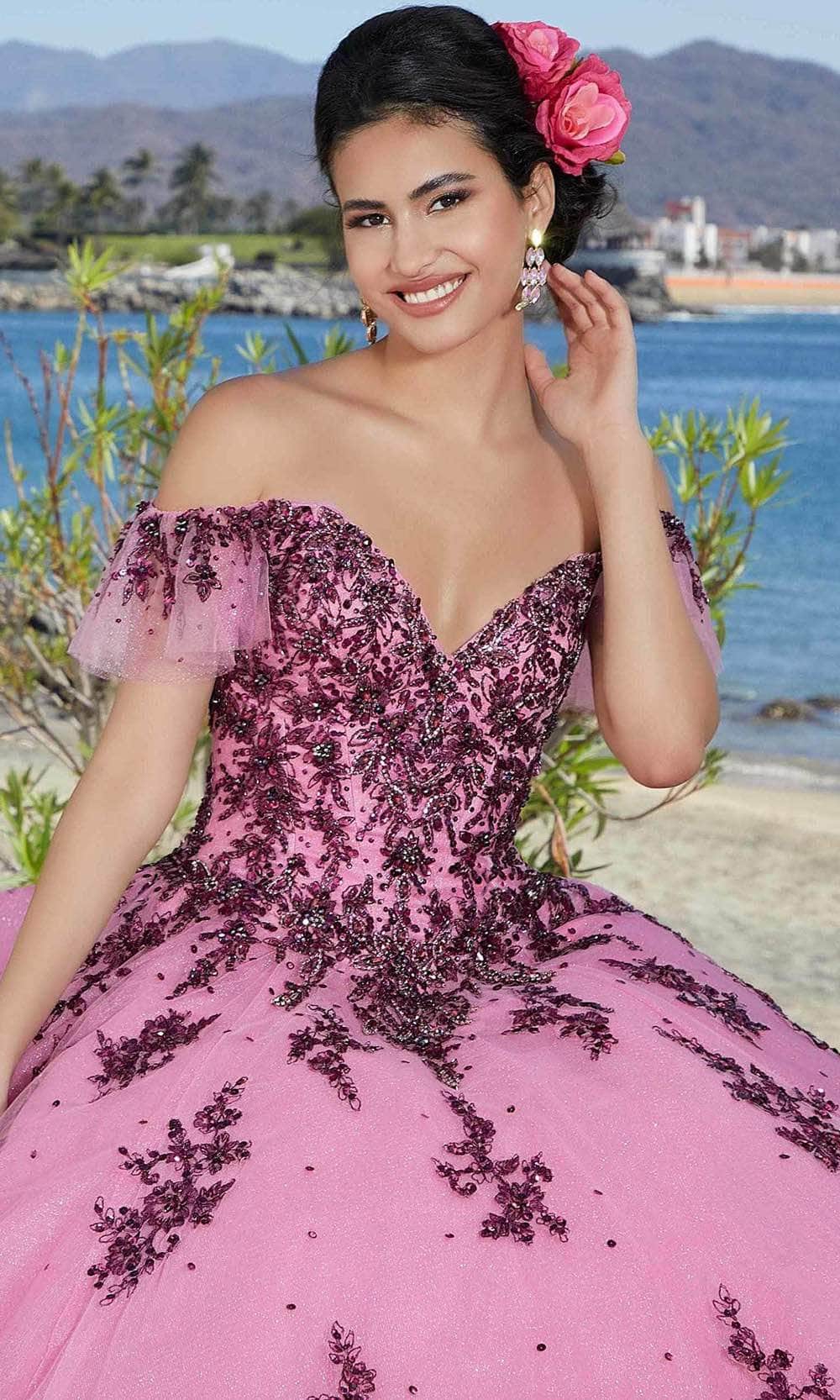Mori Lee 89365 - Beaded Off-shoulder Ballgown Ball Gowns