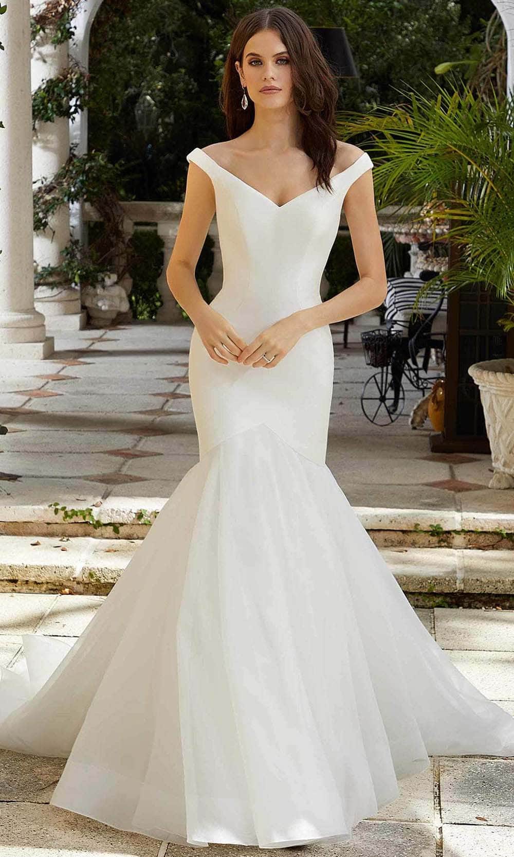mori lee wedding dresses Mori Lee Bridal 12148 - Long Organza, Satin Mermaid Dress
