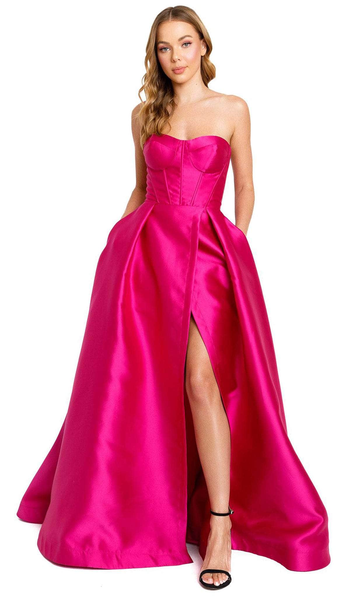 Nicole Bakti 7212 - Strapless Fitted A-line Prom Dress Special Occasion Dress