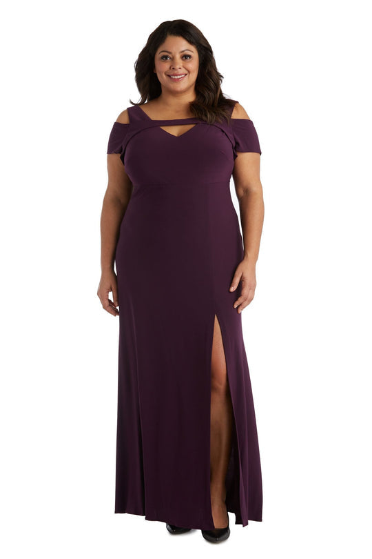 Nightway - Sweetheart Neck with Keyhole and Shoulder Cut-out Long Dress In