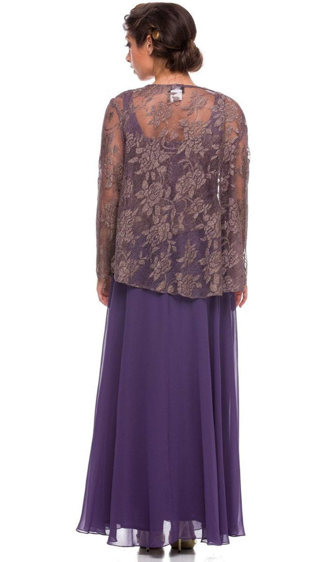 Nox Anabel - 5076 Lace Dress with Sheer Jacket Mother of the Bride Dresses