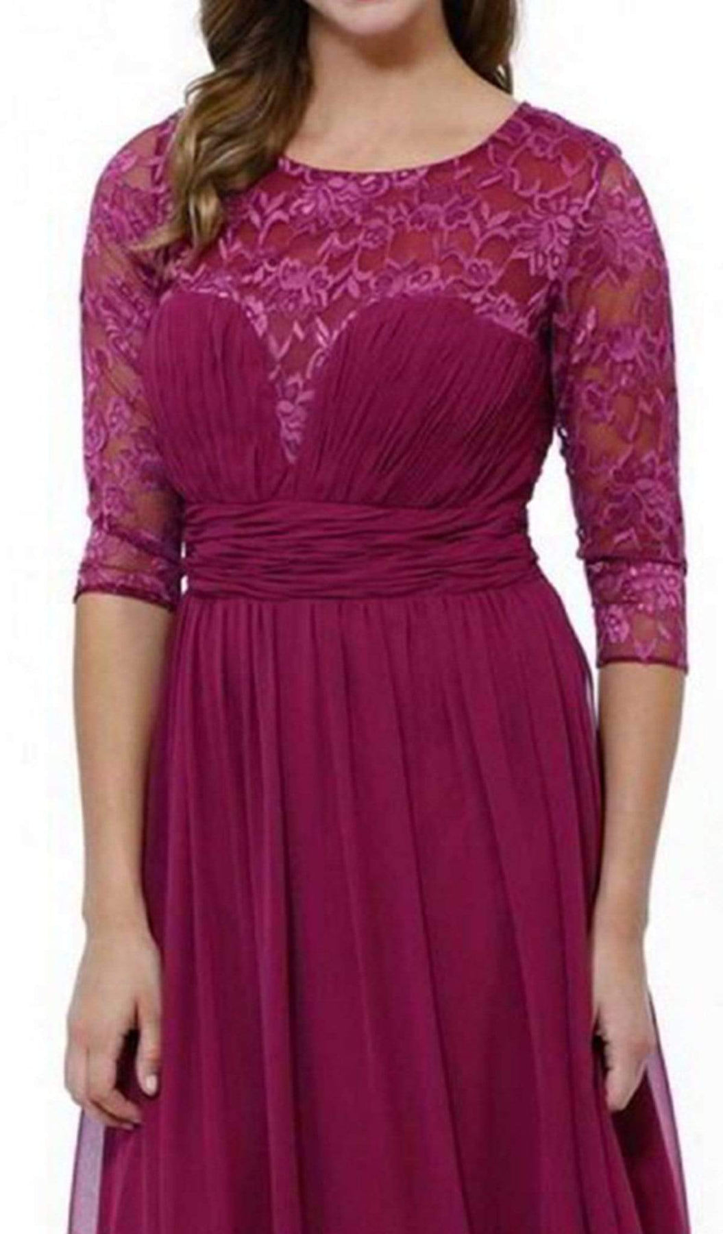 Nox Anabel - 5118 Illusion Sweetheart Long Evening Gown Special Occasion Dress