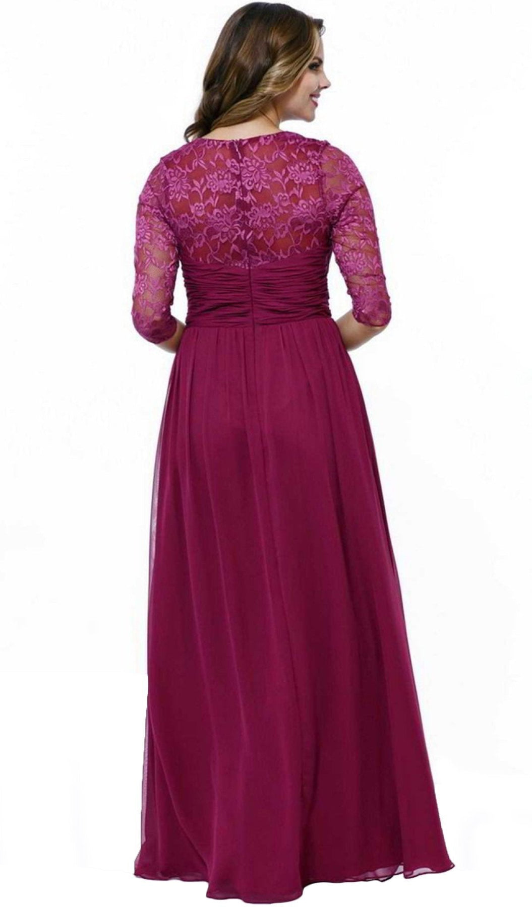 Nox Anabel - 5118 Illusion Sweetheart Long Evening Gown Special Occasion Dress