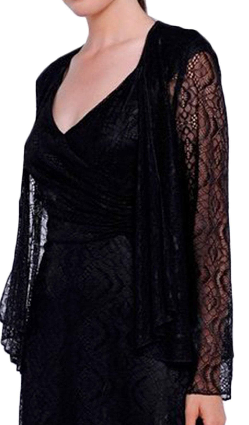 Nox Anabel - 5140 Lace V-Neck A-Line Dress Special Occasion Dress