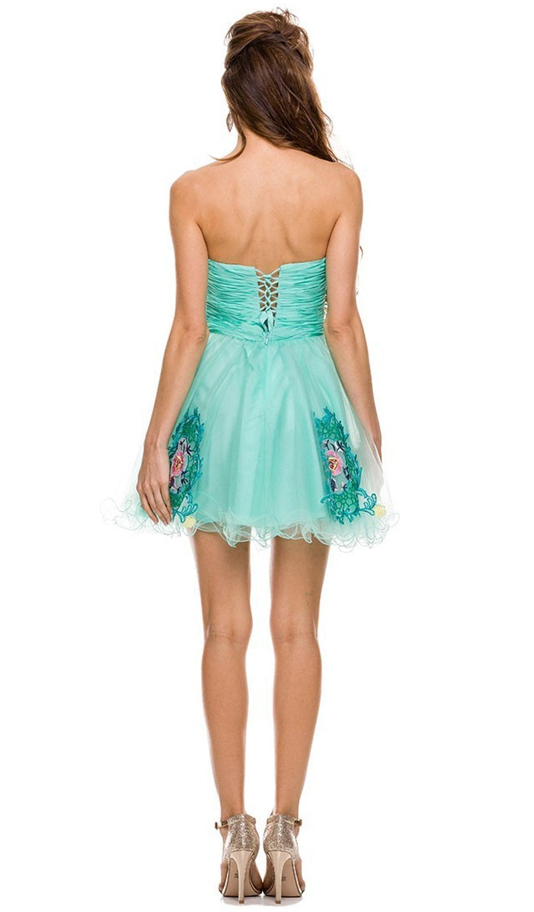 Nox Anabel - 6041 Ruched A-Line Dress Special Occasion Dress