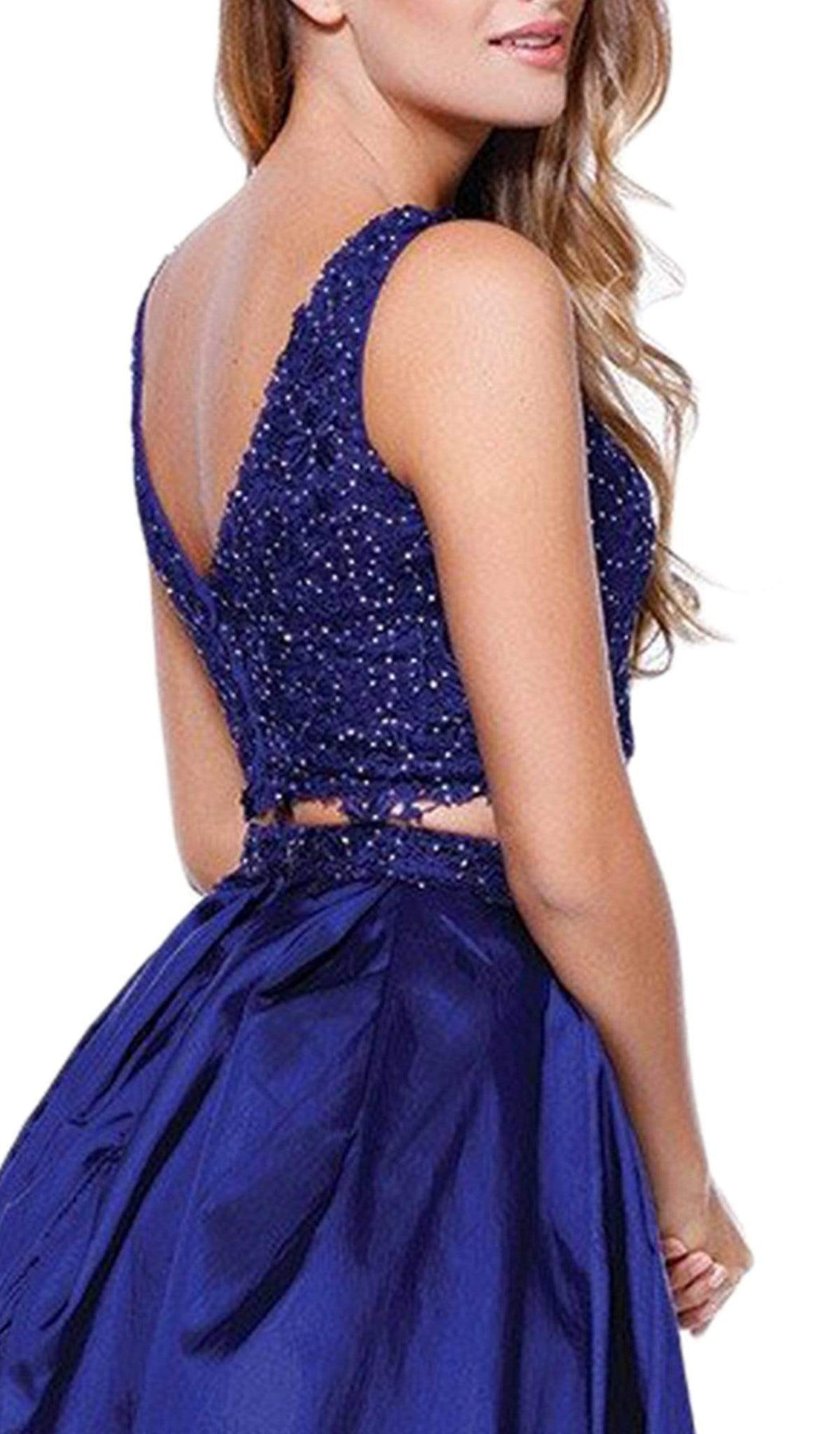 Nox Anabel - 6054 Embellished Bateau Neck Dress Special Occasion Dress