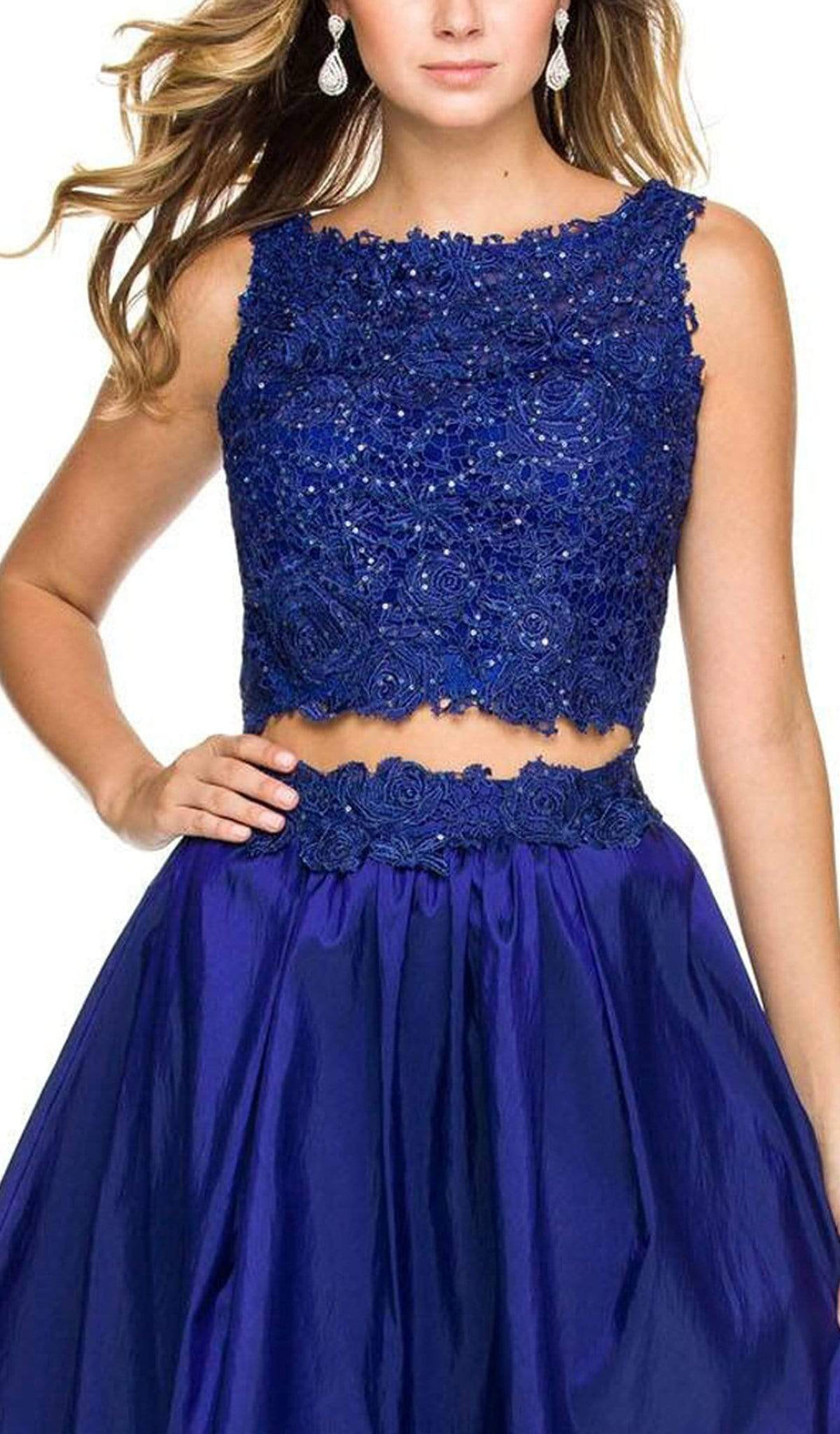 Nox Anabel - 6054 Embellished Bateau Neck Dress Special Occasion Dress