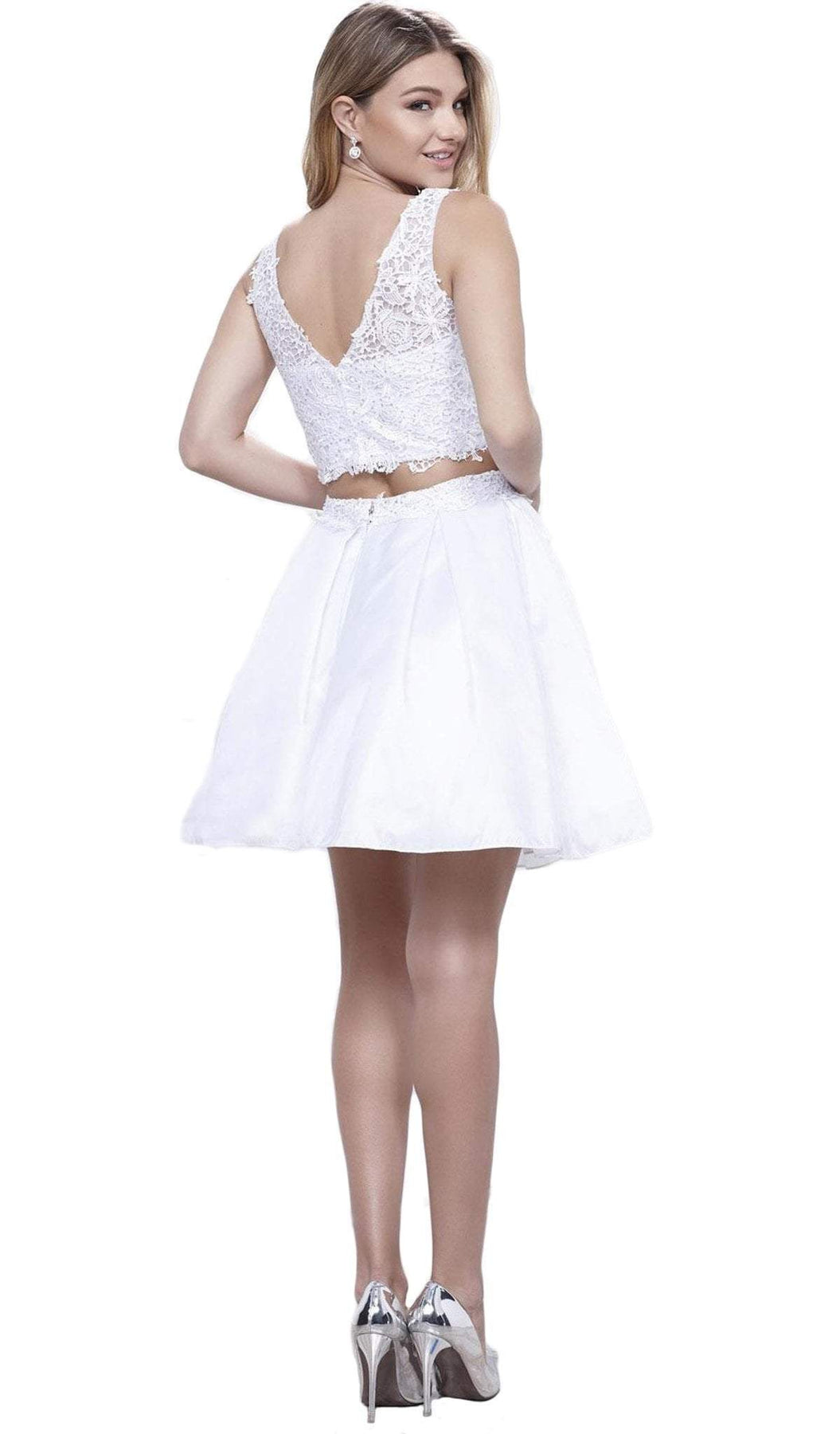 Nox Anabel - 6054 Embellished Bateau Neck Dress Special Occasion Dress