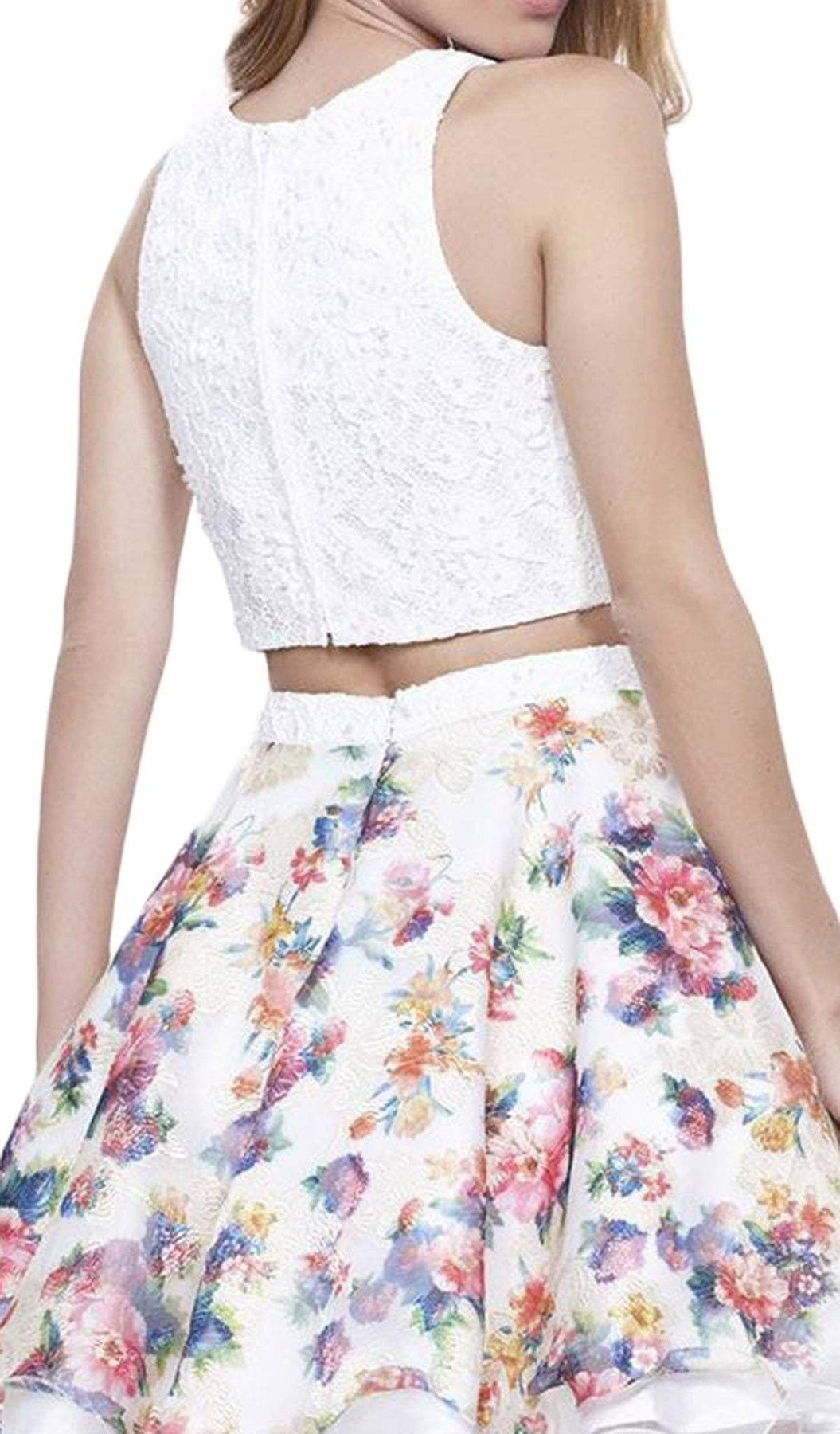 Nox Anabel - 6255 Beaded Two-Piece A-Line Cocktail Dress Special Occasion Dress