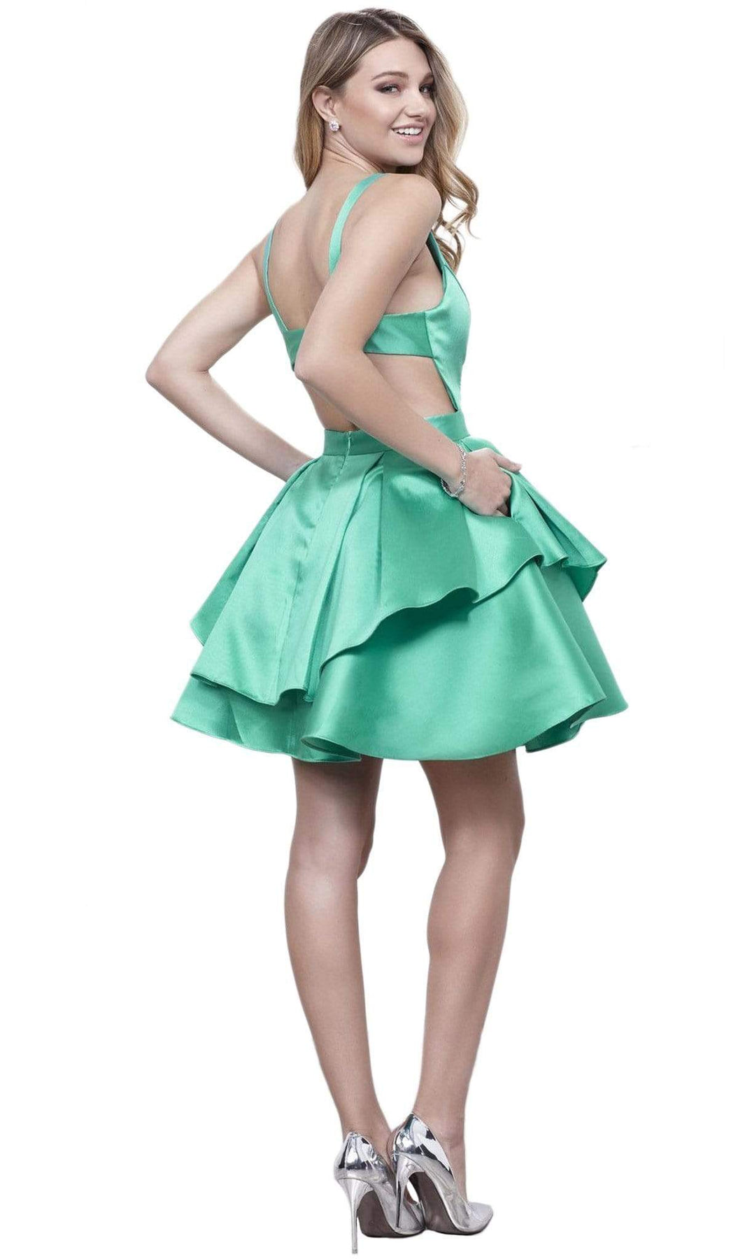 Nox Anabel - 6283 Sleeveless Peplum Cocktail Dress Special Occasion Dress