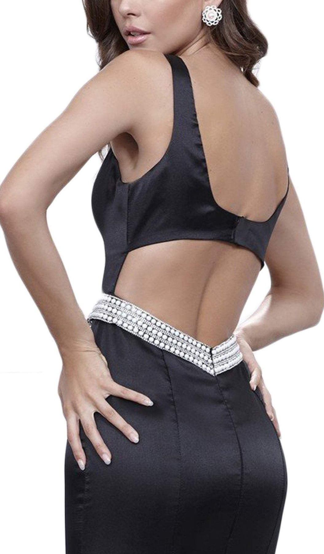 Nox Anabel - 8320 Sleeveless Beaded Waist Trumpet Evening Gown Special Occasion Dress