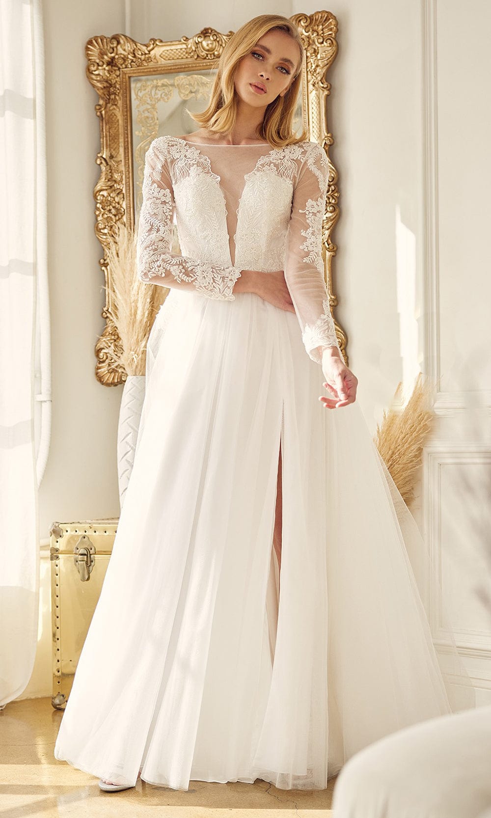 Nox Anabel Bridal JE911 - Illusion Bateau Bridal Gown Bridal Dresses