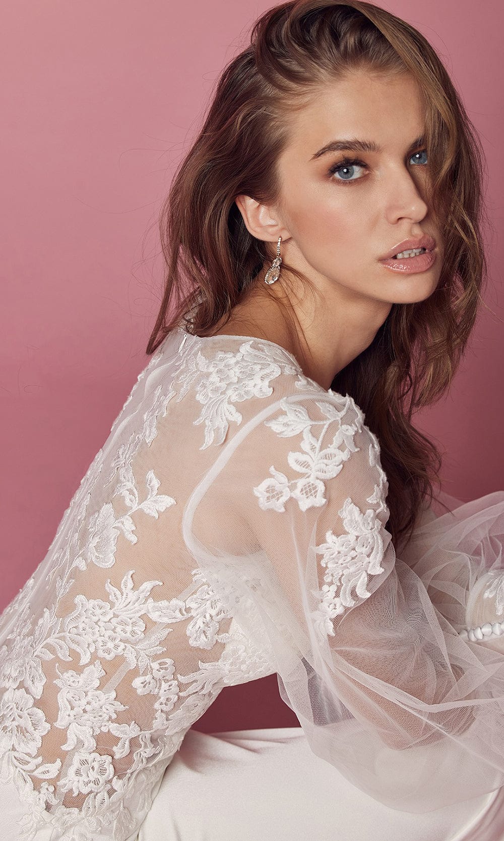 Nox Anabel Bridal JE919 - Bishop Sleeve Bridal Gown Bridal Dresses