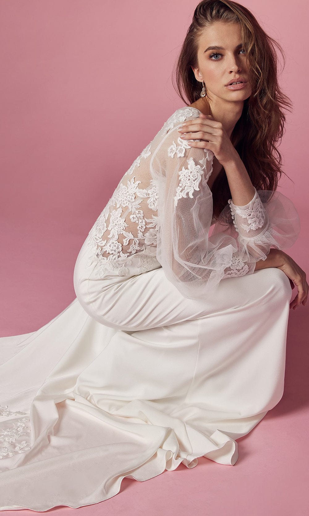 Nox Anabel Bridal JE919 - Bishop Sleeve Bridal Gown Bridal Dresses
