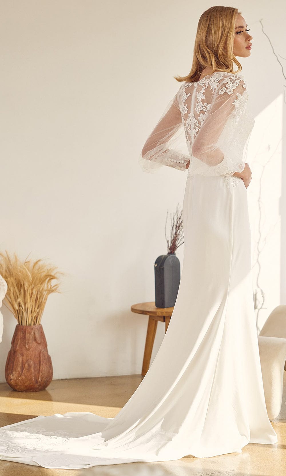 Nox Anabel Bridal JE919 - Bishop Sleeve Bridal Gown Bridal Dresses