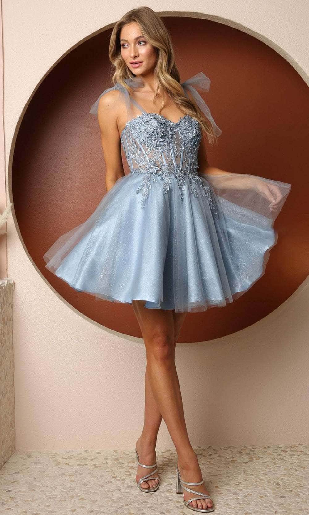 Nox Anabel F728 - Corset Bodice Cocktail Dress Cocktail Dresses