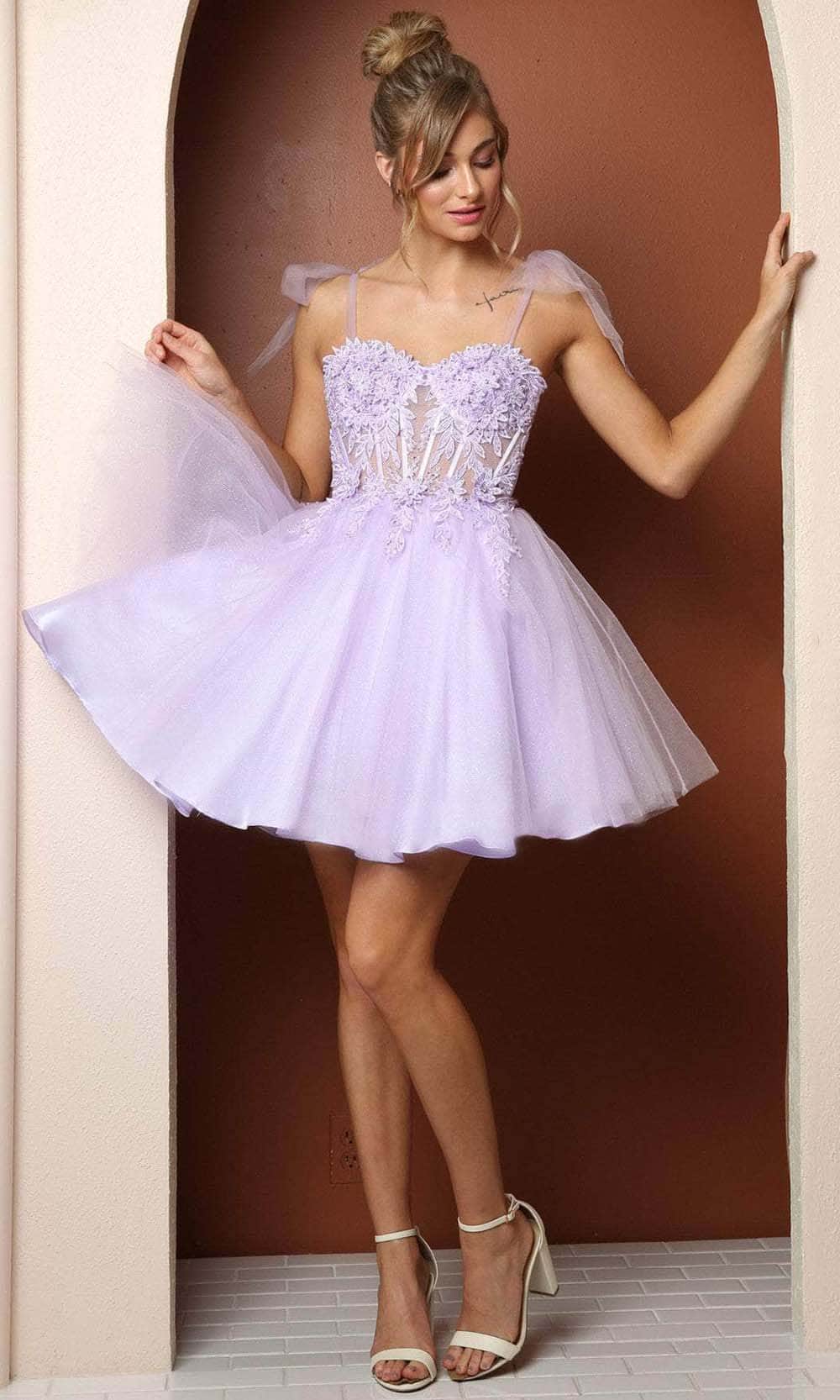 Nox Anabel F728 - Corset Bodice Cocktail Dress Cocktail Dresses