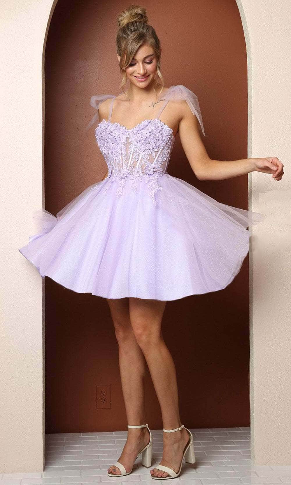 Nox Anabel F728 - Corset Bodice Cocktail Dress Cocktail Dresses