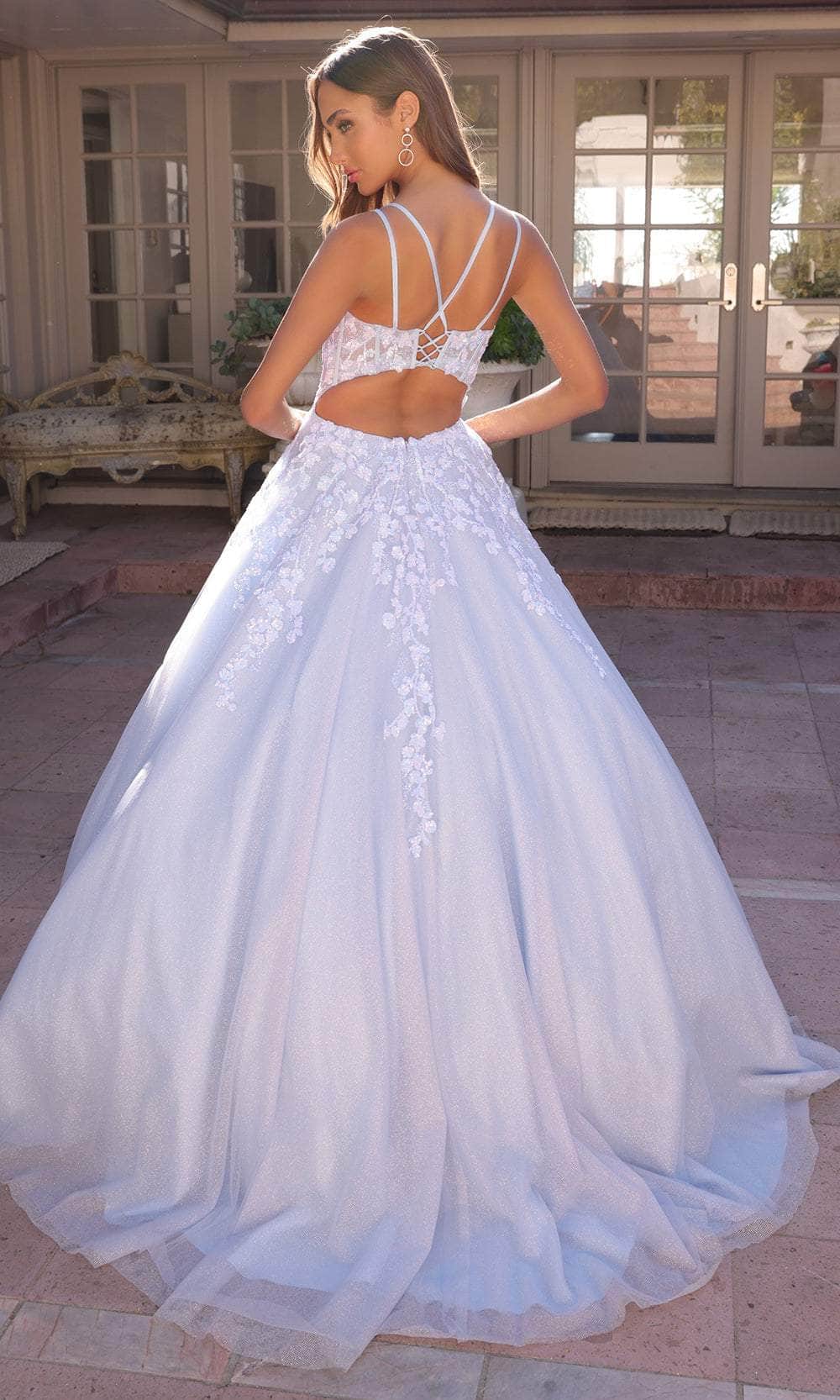 Nox Anabel H1357 - Double Strap Embroidered Ballgown Special Occasion Dresses