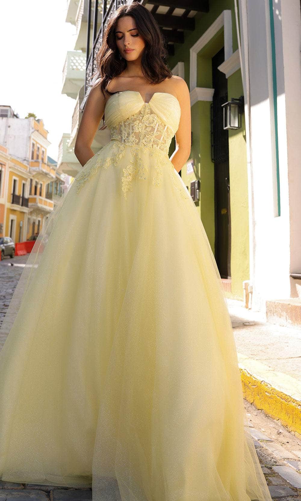 Nox Anabel T1326 - Sweetheart Appliqued Prom Dress Special Occasion Dresses