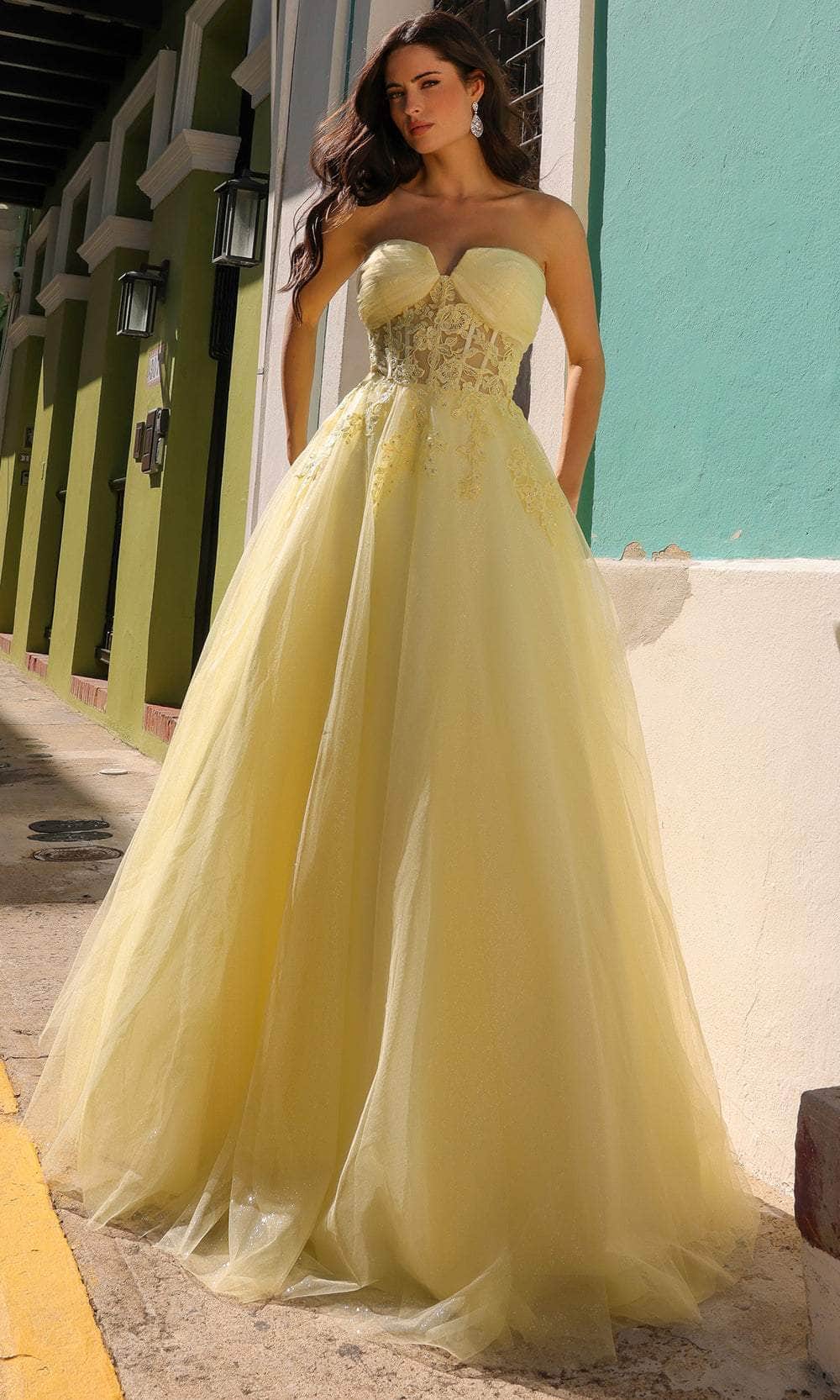 Nox Anabel T1326 - Sweetheart Appliqued Prom Dress Special Occasion Dresses
