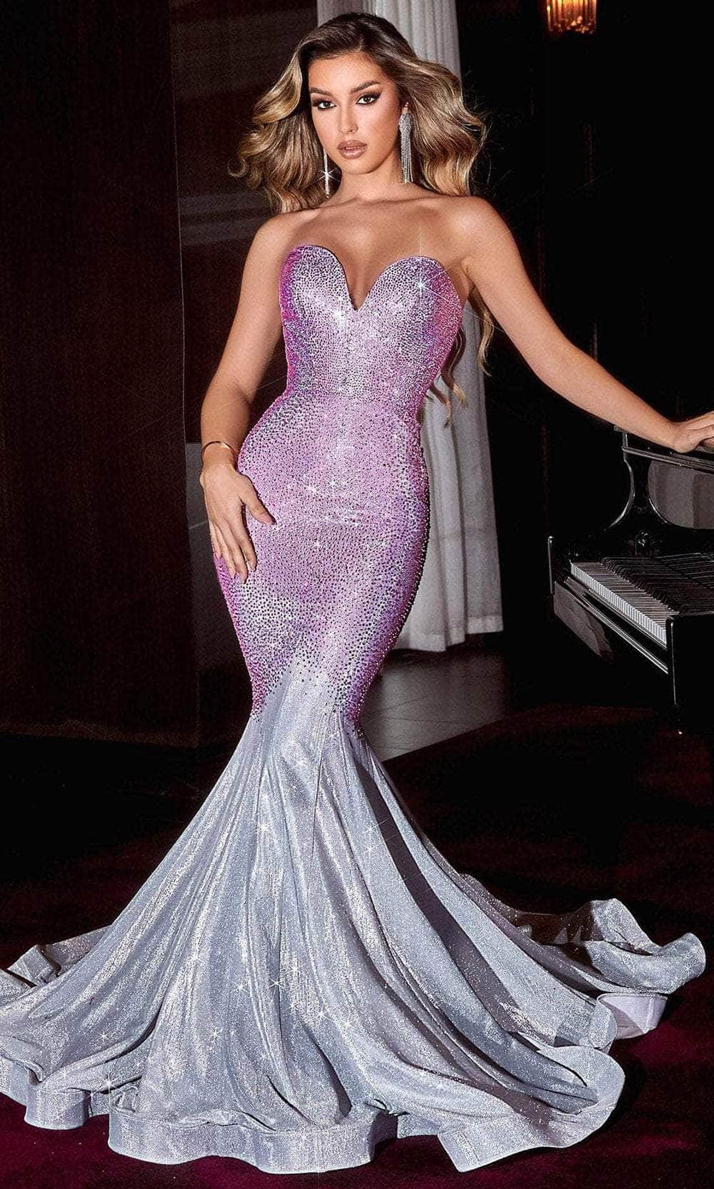 Portia and Scarlett PS22508 - Strapless Mermaid Gown Special Occasion Dress