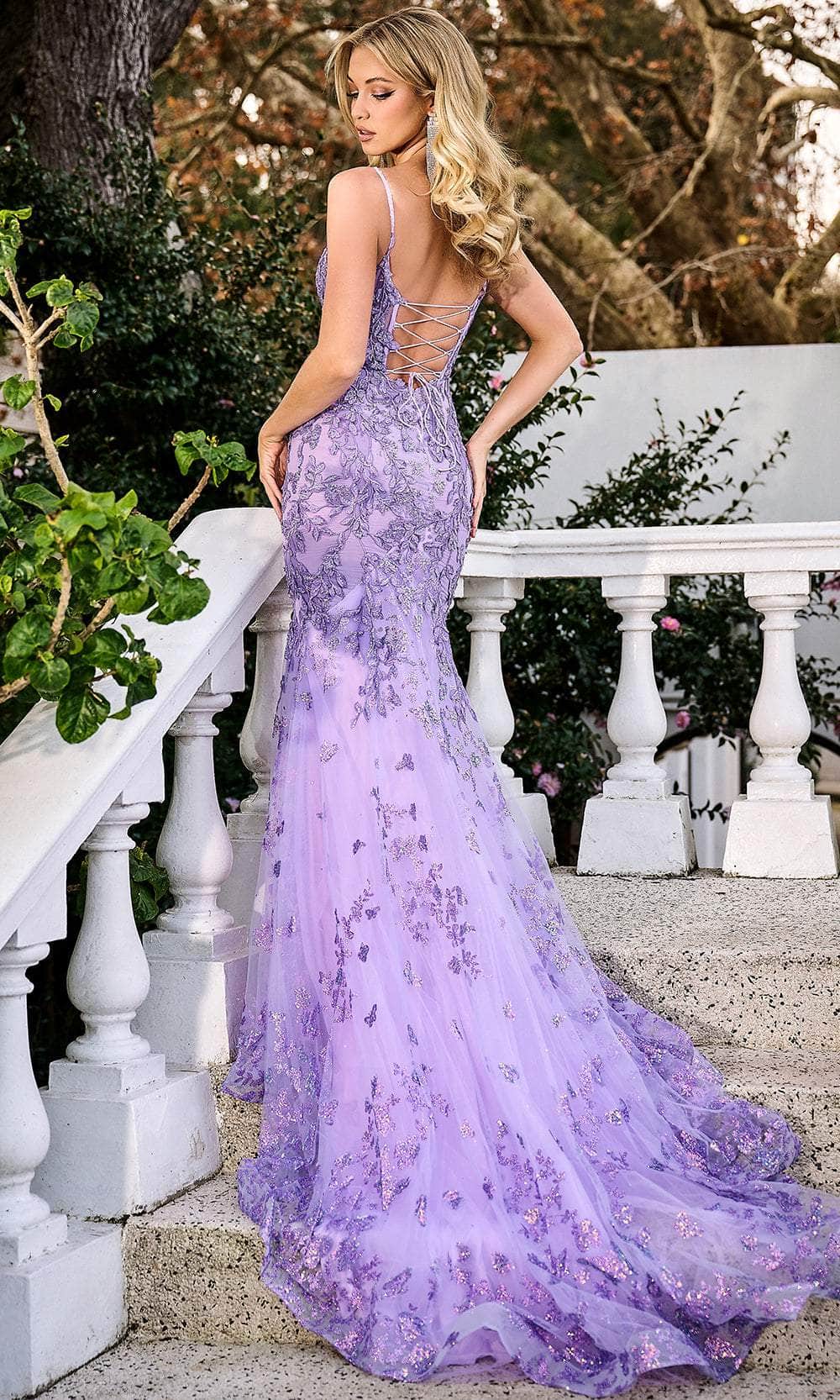 Portia and Scarlett PS24295 - Lace-Up Back Prom Gown Special Occasion Dress